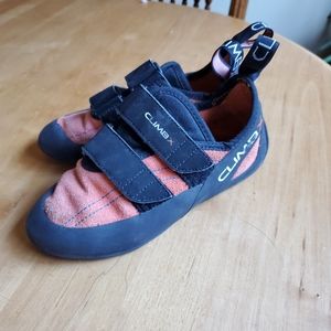 ClimbX Kids US 3.5 Orange Leather Suede Climbing Shoes